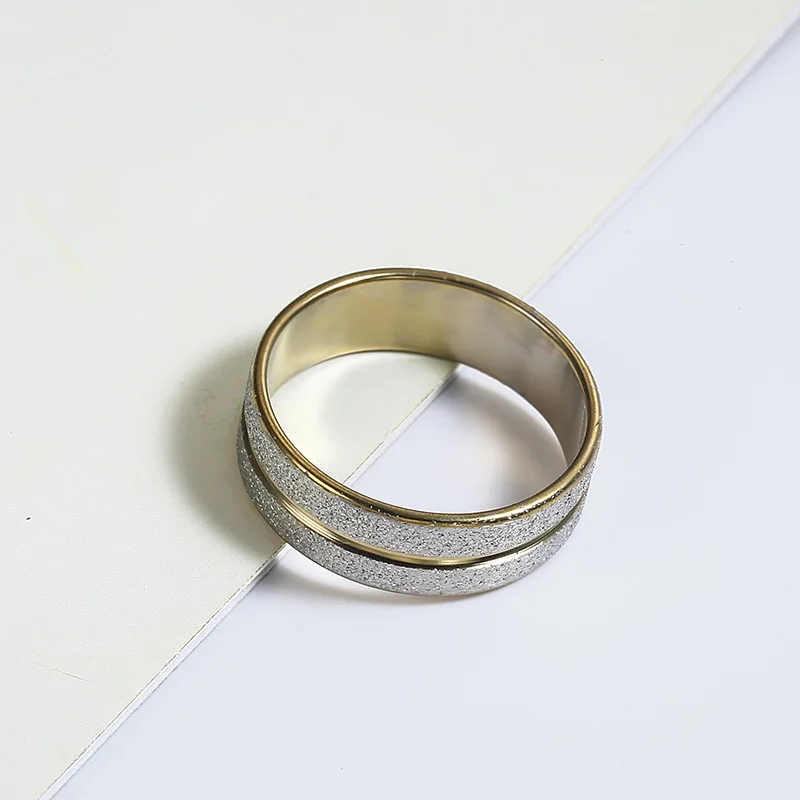 Женские кольца из нержавеющей стали два цвета модные свадебные Модные женские
