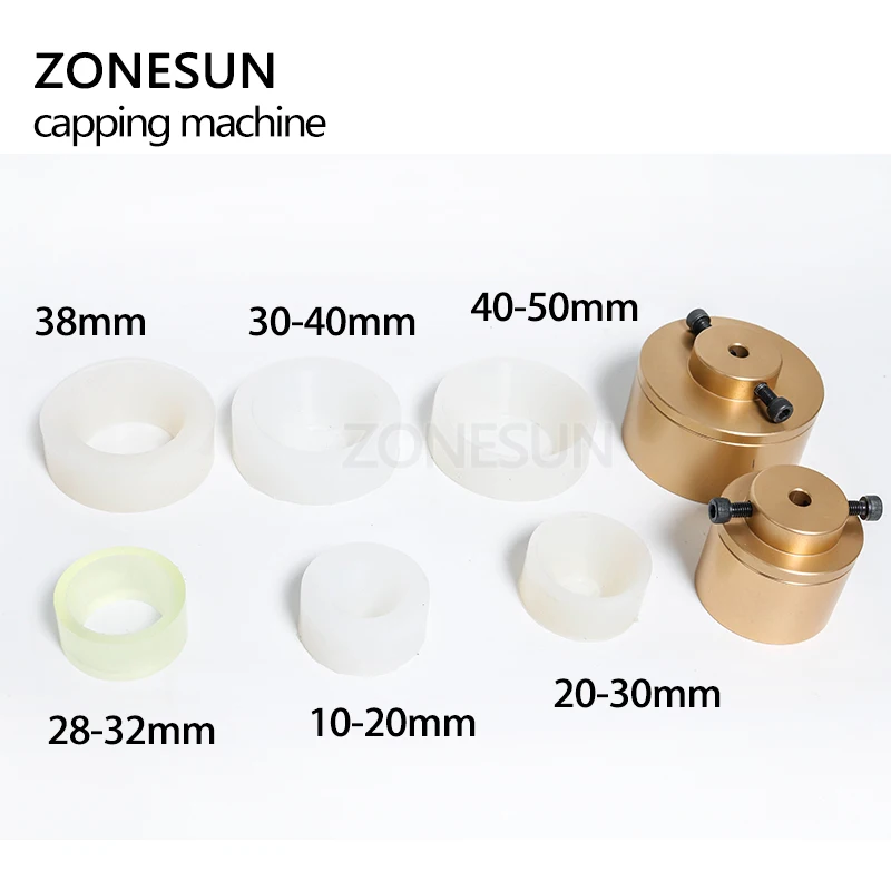 ZONESUN cap ping машина ручная машина для запечатывания автоматический Электрический колпачок винтонарезной станок бутылка упаковочное оборудование 10-50 мм