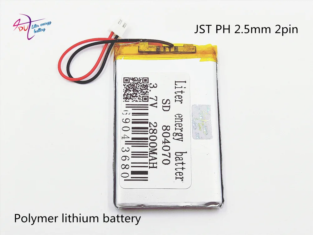 XH2.54 2800mAh 804070 3 7 V литий полимерная батарея игрушка GPS преподавательная машина|lithium