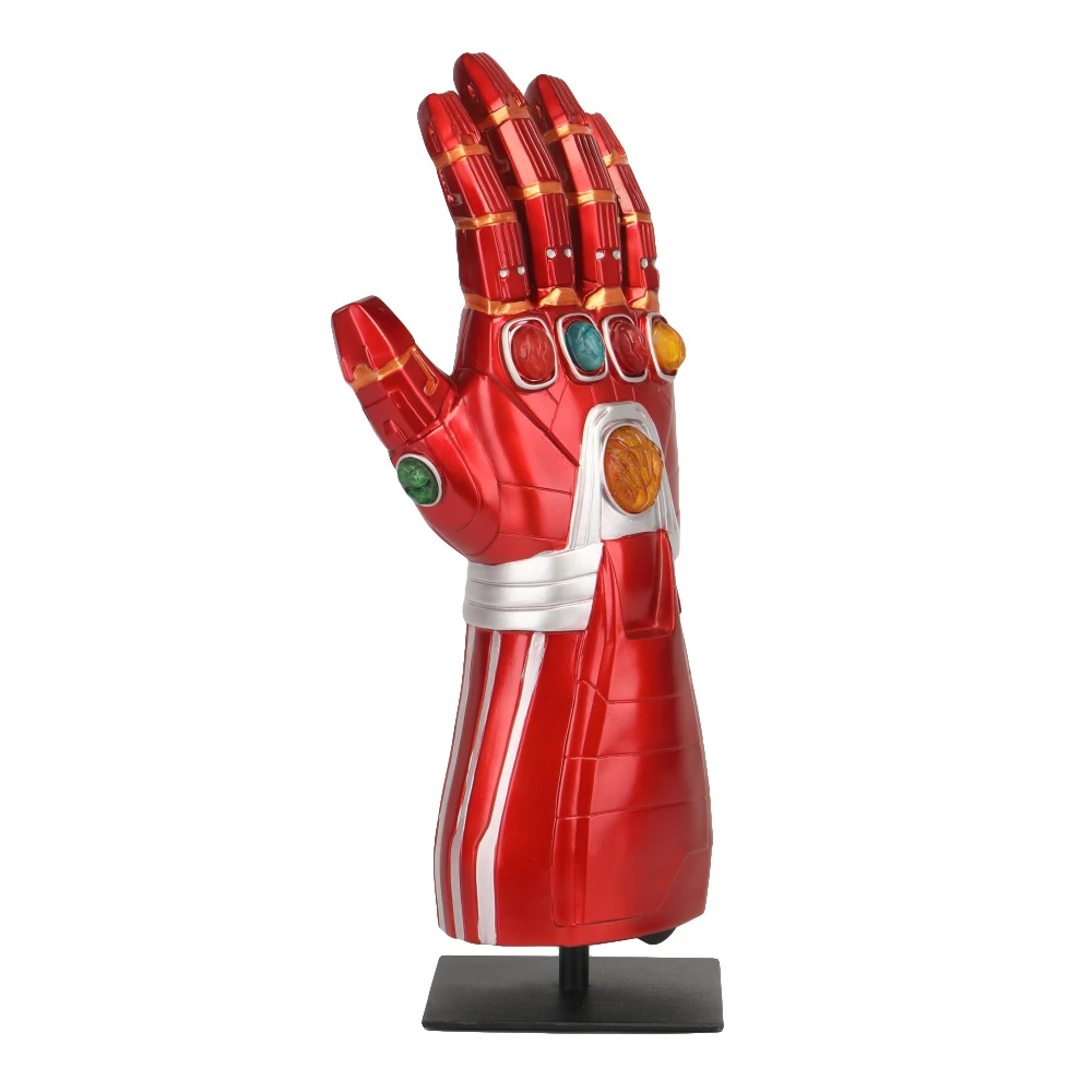 Мстители: Endgame Infinity Gauntlet светодиодные перчатки Железного человека латексная