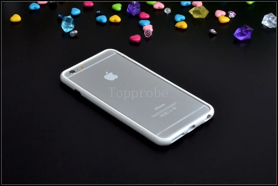 Двойной гибридный проданный цветной каркас ТПУ защитный бампер для Iphone 6 Plus 6s Plus 5," мягкий силиконовый бампер чехол 10-цвет s