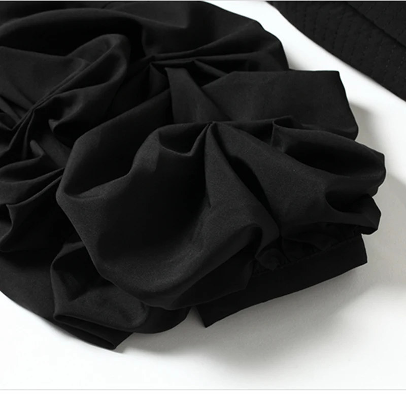 Женская блузка с глубоким v образным вырезом модельная дизайнерская рукавами