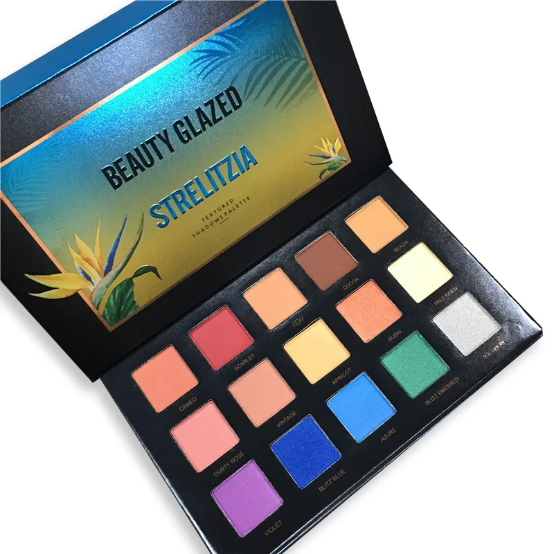 Красивые глазурованные мерцающие глаза макияж 15 цветов Тени для век Pallete