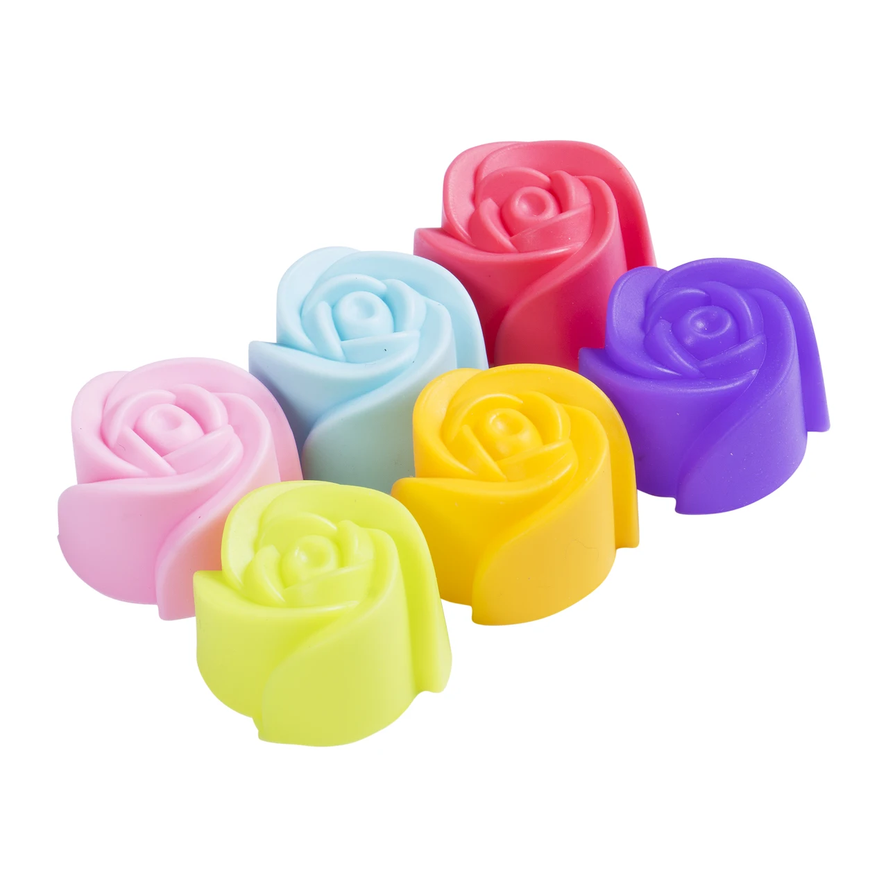 6 шт./упак. силиконовая форма для шоколада инструмент торта кекса розы Modul