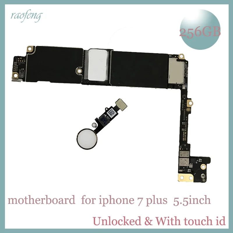Raofeng высокое качество с сенсорным id 256 ГБ для iphone 7 plus материнская плата 5 дюймов