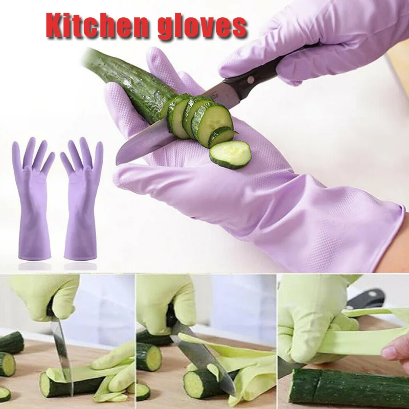 Cut Resistant Protective Gloves Heat Rubber Waterproof for BBQ Cooking Dishwashing DC120 | Дом и сад