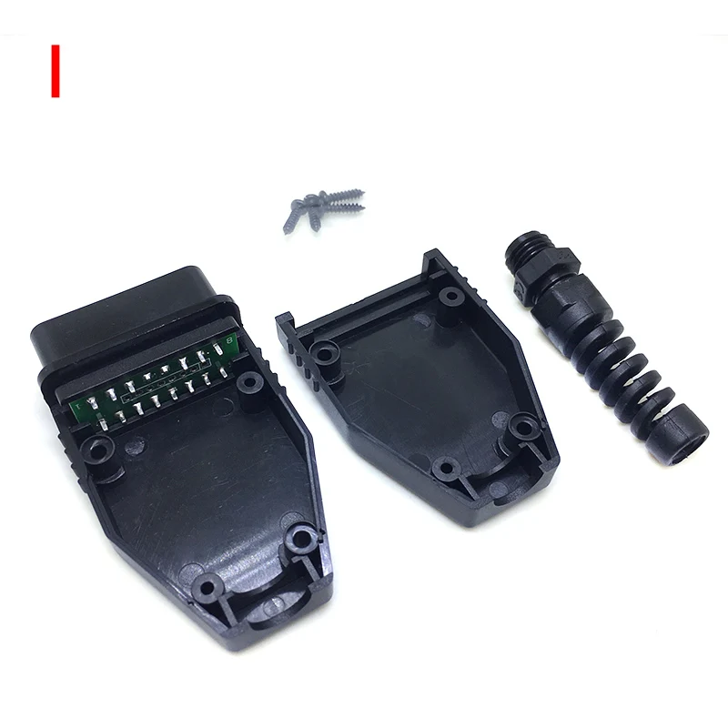 OBD2 16Pin штекер адаптера OBD OBDII EOBD J1962 OBD2 16Pin адаптер для проводки 16Pin оболочка 5 шт
