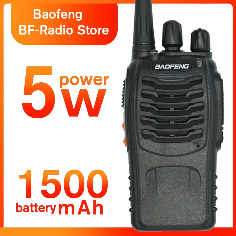 

6km BF-888S Walkie Talkie Baofeng 888s 5W 16 Channels 400-470MHz UHF FM Transceiver Two Way Radio Comunicador For Outdoor Racing