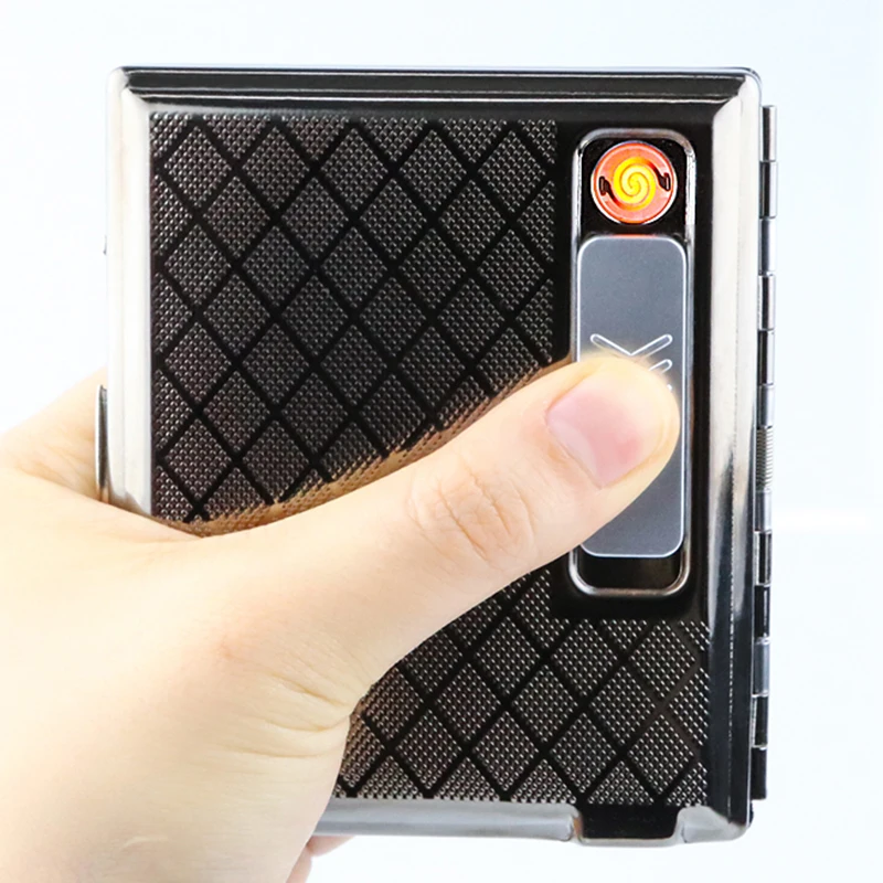 Металлическая коробка для сигар портсигар держатель Карманный сигарета Табак