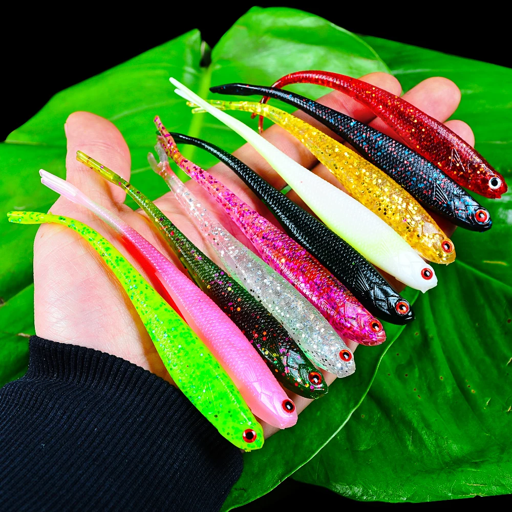 10 шт./лот Рыбалка мягкие приманки 12 5 см 7g Softbaits рыболовные снасти кремния