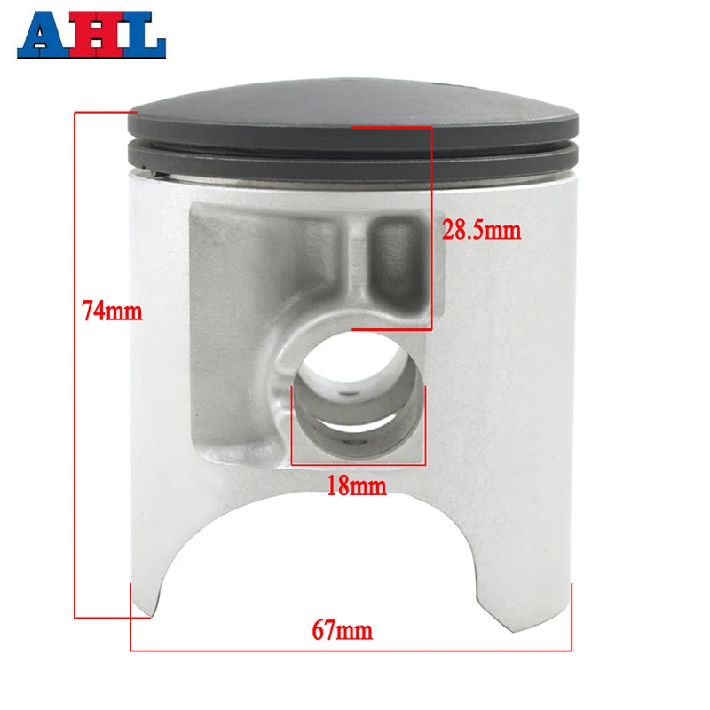 Детали двигателя мотоцикла набор поршней и колец STD размера цилиндра 67 мм для SUZUKI