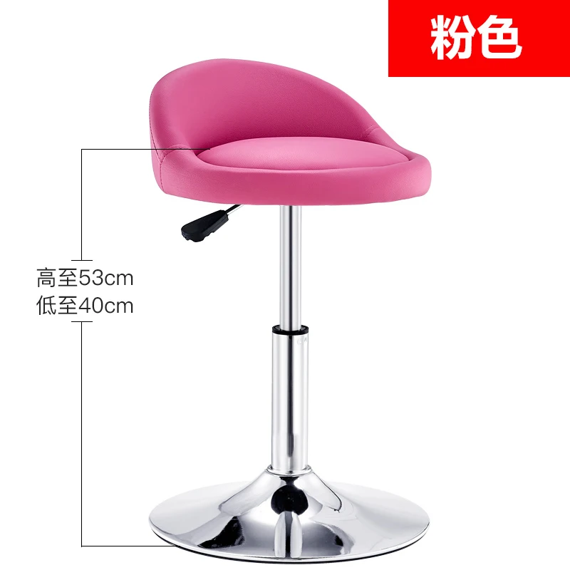 Backrest Short Foot Commecial Современный барный стул подъемник сидения салон красоты мебель макияж стул табурет де бар - Цвет: Backrest Short Foot