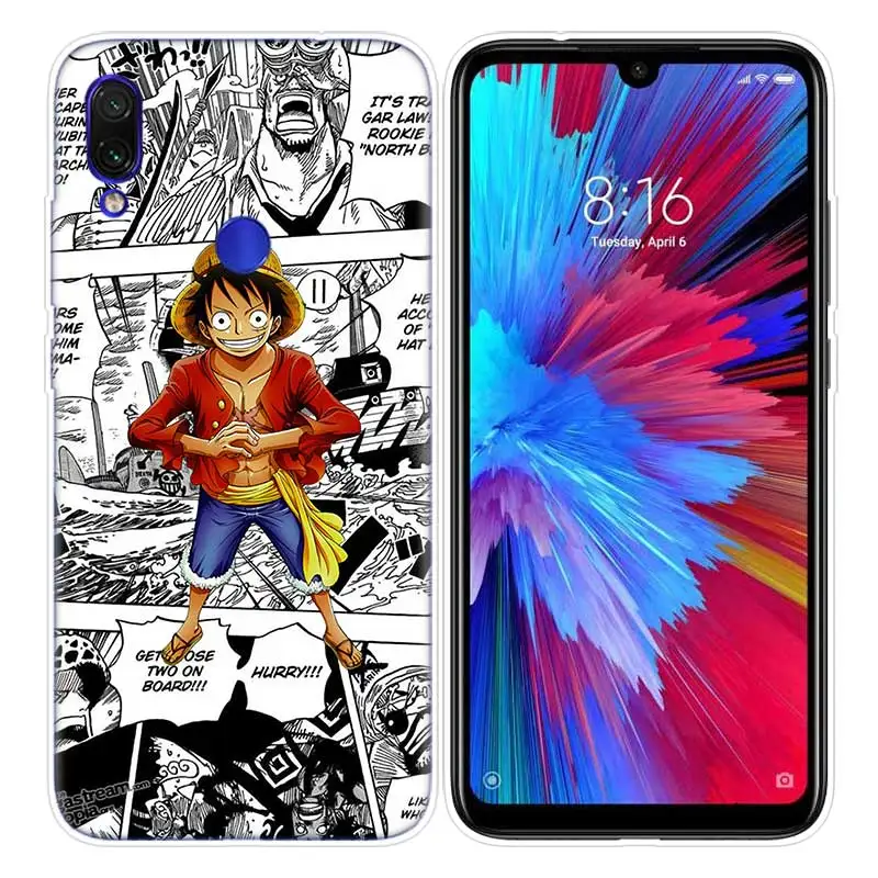 01 Цельный чехол для Xiao mi Red mi Note 7 7S K20 Y3 GO S2 6 6A 7A 5 Pro mi Play 9T A1 A2 8 Lite Poco F1 Аниме Силиконовые чехлы для телефонов - Цвет: 01