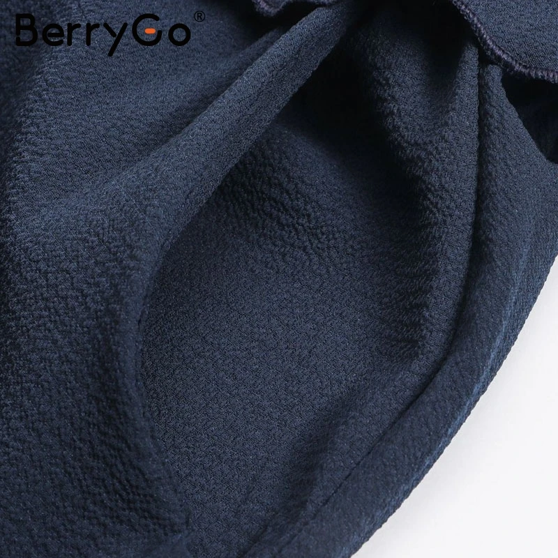 BerryGo женские комбинезоны элегантный шифоновый комбинезон с открытыми плечами