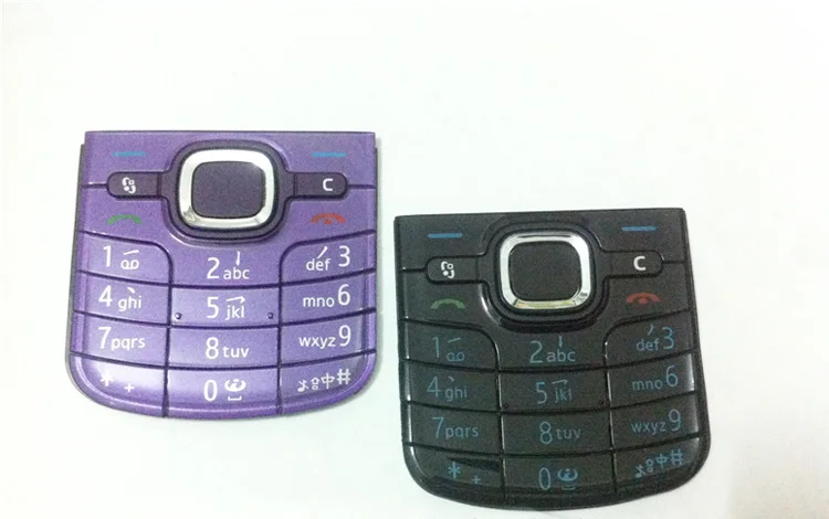 5pcs/lot Black/Purple New Ymitn Housing Cover Case For Nokia 6220 6220C keypads Keyboards,Free Shipping