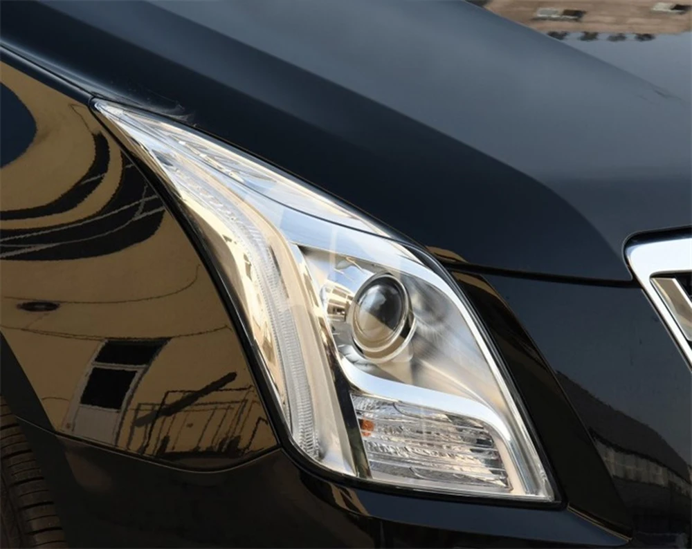 Для Cadillac xts 2013 фары автомобиля фары прозрачные линзы автомобильный брелок крышка