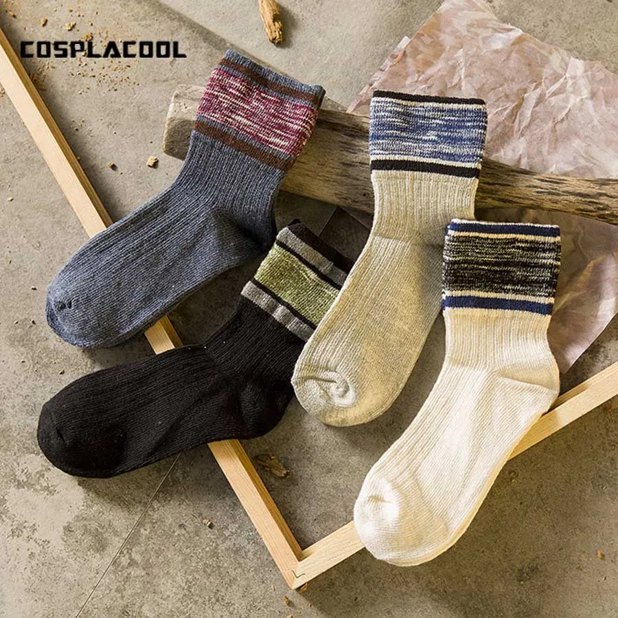

[COSPLACOOL]Autumn winter Japanese meias harajuku cotton thick warm socks women cartoon patchwork christmas calcetines mujer