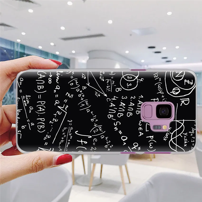 Математика formul Математика E = mc2 чехол для телефона samsung Galaxy S10e S10 Plus S7 S8 S9 Plus Note 8 9 M10 M20 M30 жесткий чехол Coque