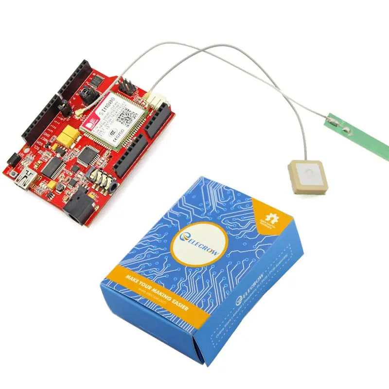 Elerow Simduino для Arduino UNO и SIM808 модуль 2 в 1 DIY проекты GPRS/GSM макетная плата специально