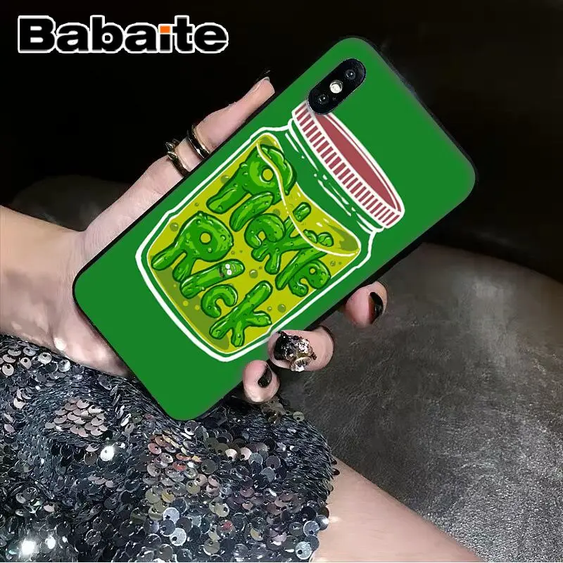 Мягкий чехол для телефона Babaite Rick and Morty Mr. Pickles на заказ Apple iPhone 8 7 6 6S Plus X XS MAX 5 5S SE