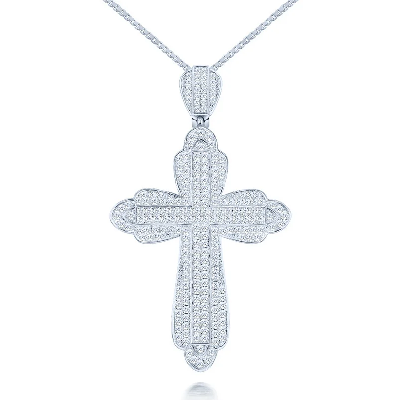 Потрясающее крутое роскошное ювелирное изделие подвеска с изображением Креста