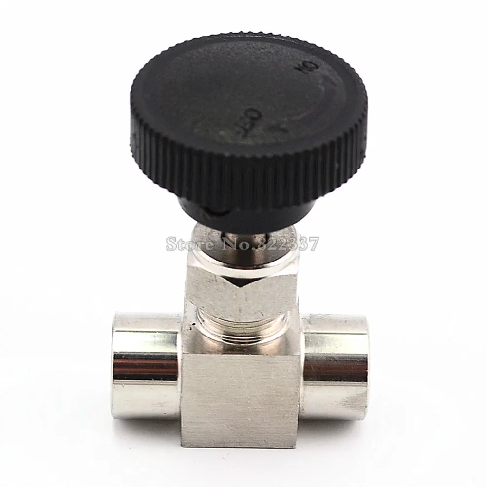 Бесплатная доставка нитевой клапан из нержавеющей стали SS 304 для контроля потока