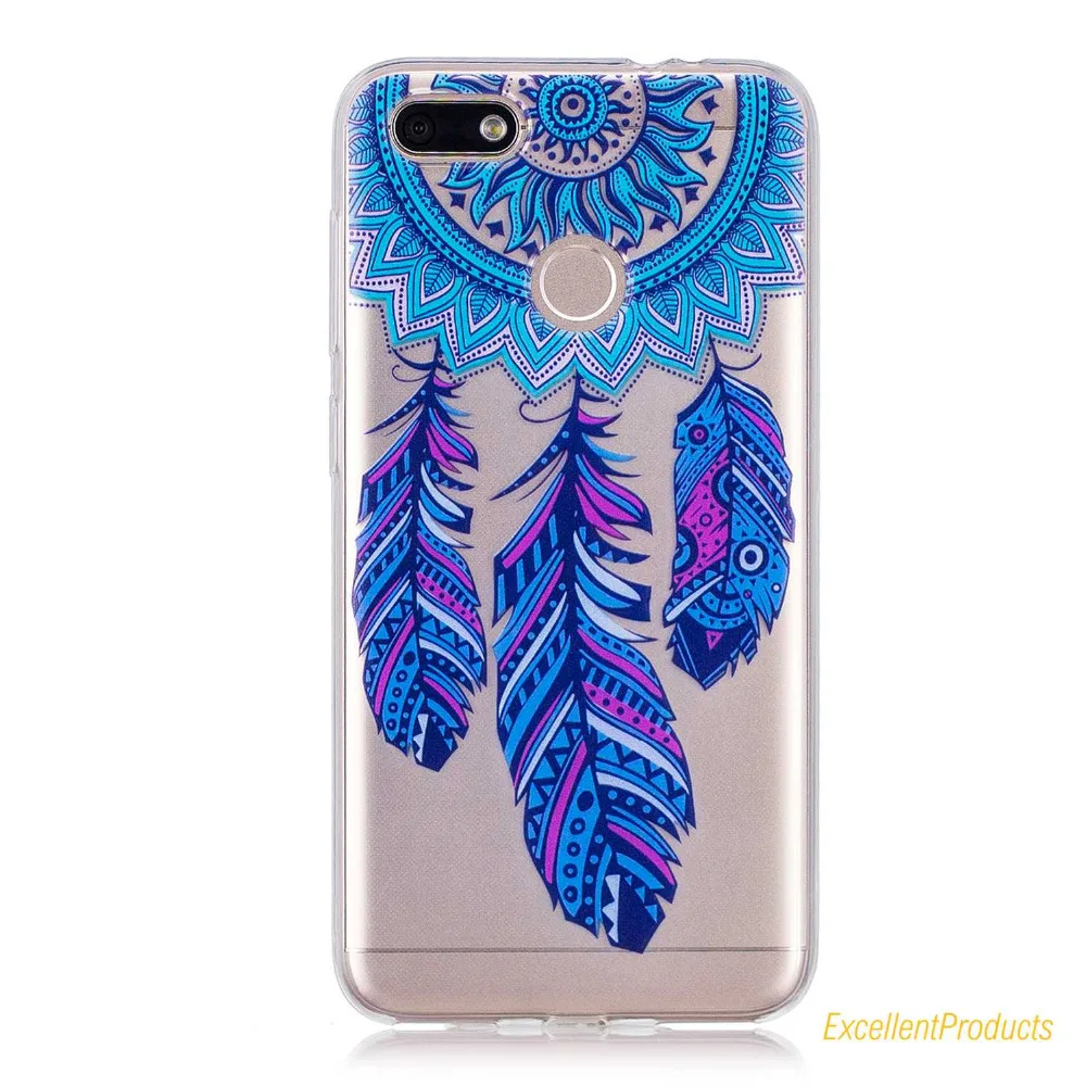 For Coque Huawei P9 Lite mini Soft TPU Silicone Cover Flamingos leaf flowers cat Printed Cases Phone case |