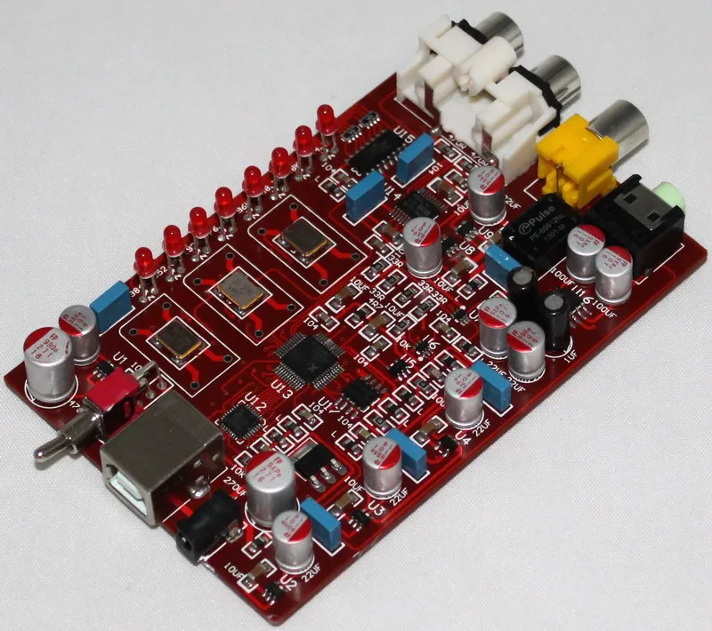 

Плата ЦАП в сборе XMOS + PCM5102 + TDA1308, поддержка YJ 384K, декодирование USB