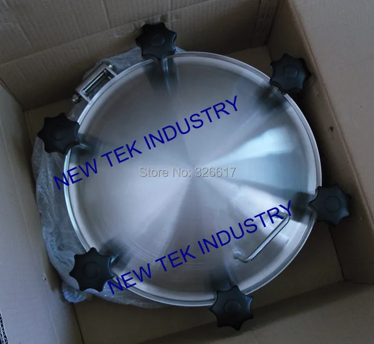 Санитарная 450 мм круглая крышка люка из нержавеющей стали силикон/EPDM|steel t post