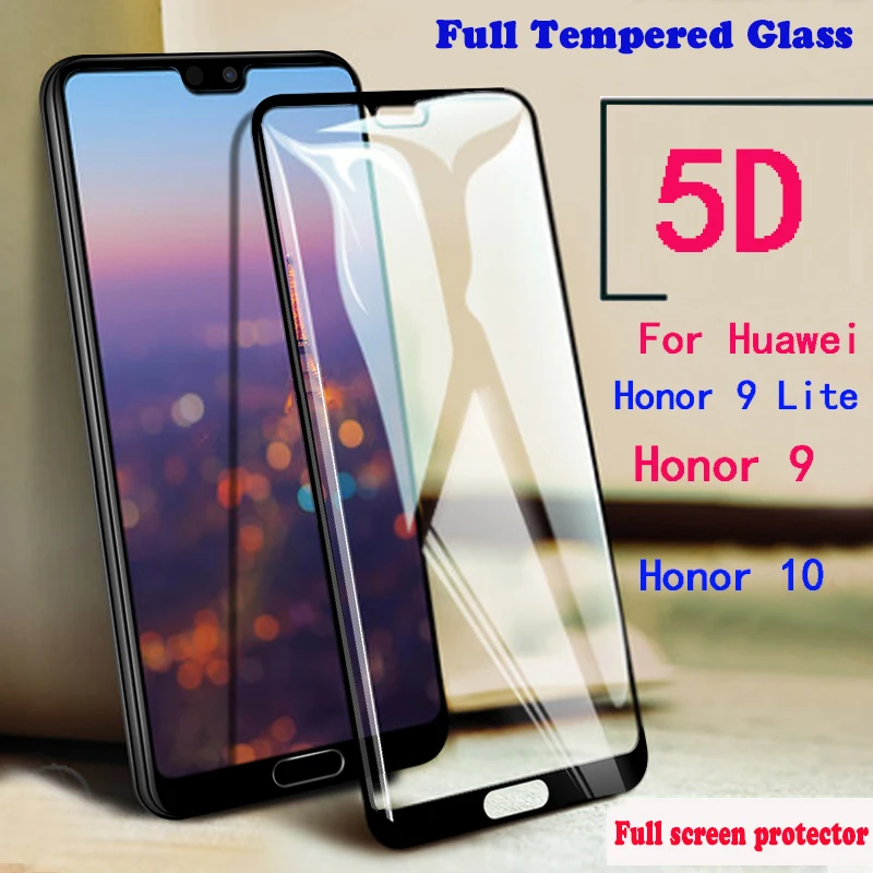 Yonlintan мм 0 26 Полное защитное закаленное стекло для huawei honor 9 lite 10 на пленке защита