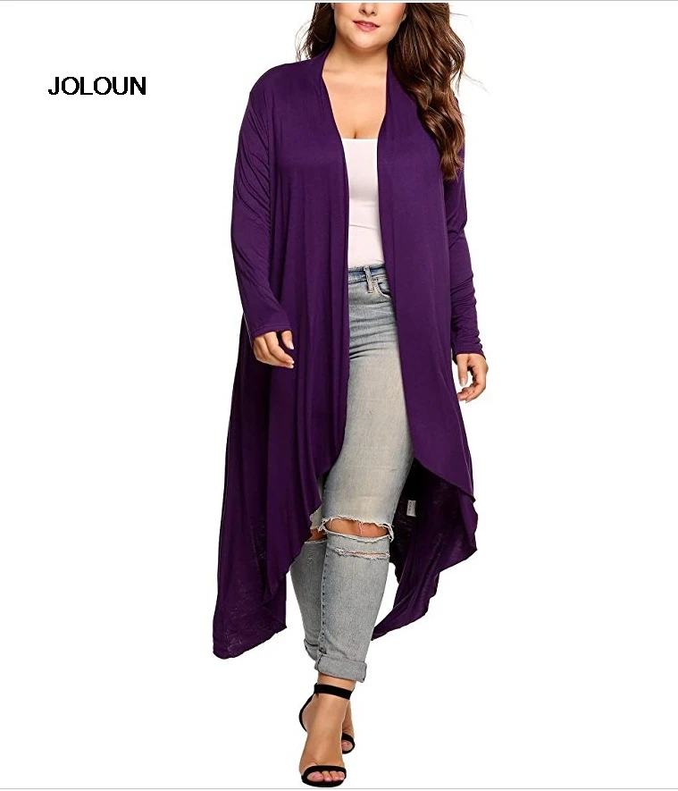 Plus Size Feminino Women's Irregular Knitted Cardigan Loose Sweater Poncho Long Sleeve Coat Jumpers Tops Kleding Vrouwen 5XL |
