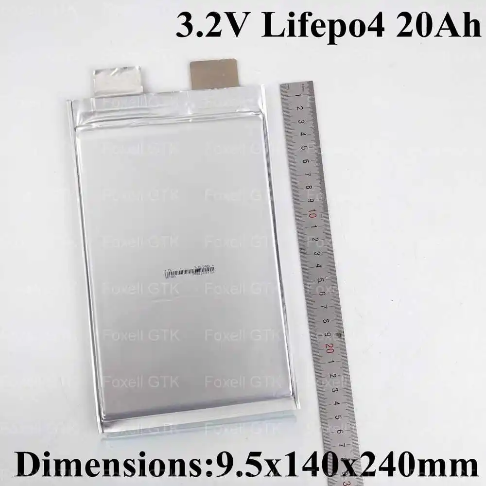 Промо цена 3 2 в lifepo4 20ah ячейки с высоким 100A призматическим мешком для солнечной