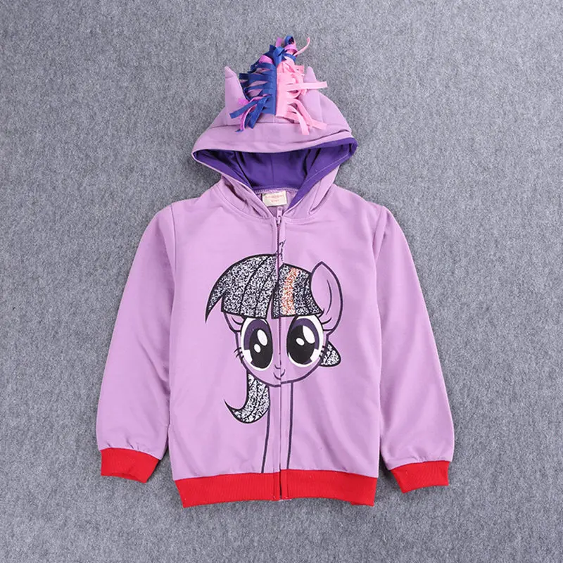 2018 My cute Girls Clothes little ponys Children Outerwear Kids Jackets Coat Hoodies Clothing Brand Baby Child Wear 3-8Y | Детская