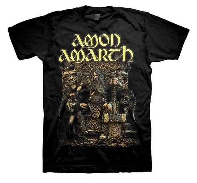 Новая рубашка Amon Amarth Thor Odens Son Viking из тяжелого металла (SML 3XL) badhabitmerch Летняя мужская