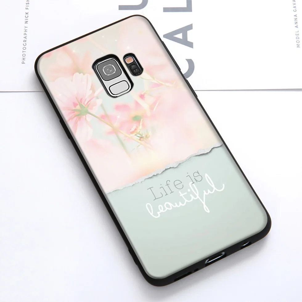 WEBBEDEPP Life красивый мягкий чехол для Samsung Galaxy S10 S10e S9 S8 Plus S7 S6 Edge &amp J6 2018 Note 10 9 8 |