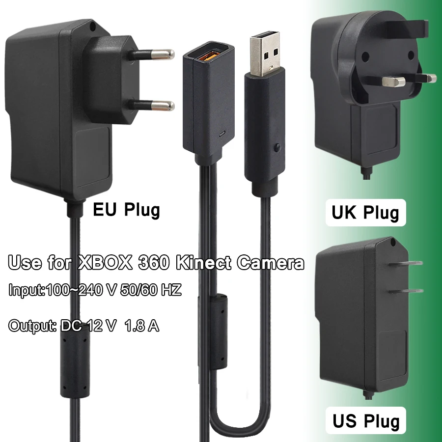 Адаптер переменного тока с защитой от перегрева сенсор Kinect USB источник питания 100