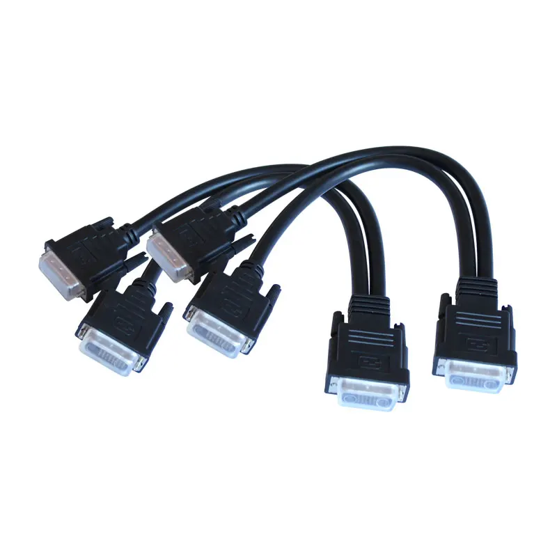 Оригинальный заводской сплиттер dvi line link для монитора компьютера 1 2 30 кабелей