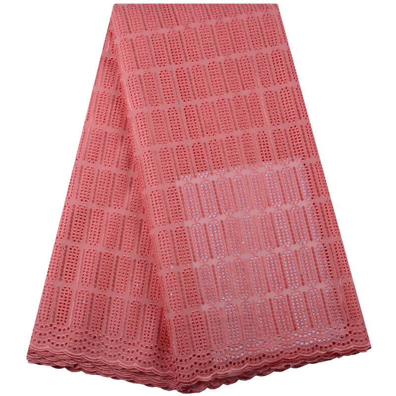 Нигерийская швейцарская вуаль хлопковая кружевная ткань 2019 африканская кружево