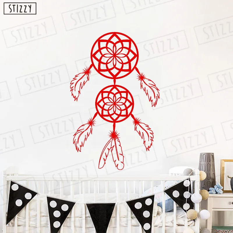 STIZZY Wall Decal Dream Catcher Vinyl Stickers Window Art Mural Modern Talisman Amulet Home Decor Interior Design Gift C70 | Дом и сад