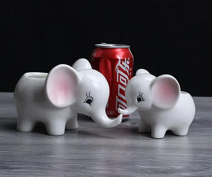 Милые с героями мультфильмов животными слоном в форме Керамика сочный кактус