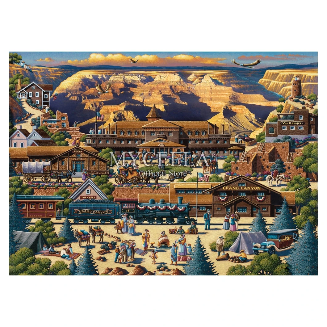 Алмазная 5D картина сделай сам Большой Каньон гора полная алмазная вышивка стразы