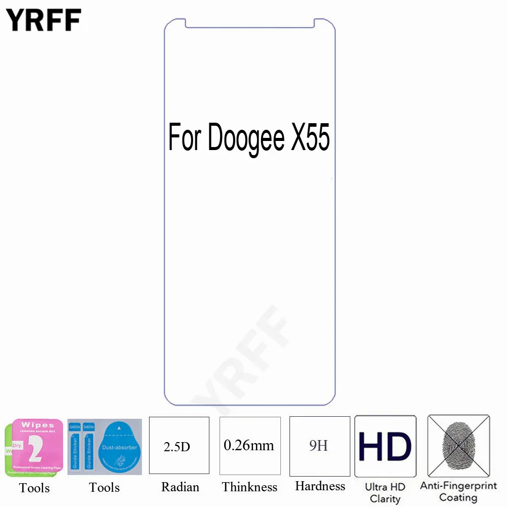 10 шт. Для Doogee X60L Mix2 X55 X53 V S60 Lite Y6 Y6C 2.5D 0 25 мм 9H закаленное стекло Защита для экрана