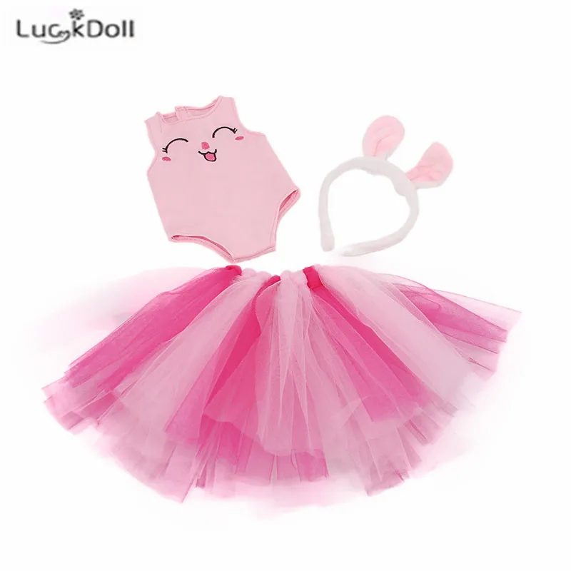 Новинка яркая одежда LUCKDOLL из трех предметов подходит для 18 дюймовых американских