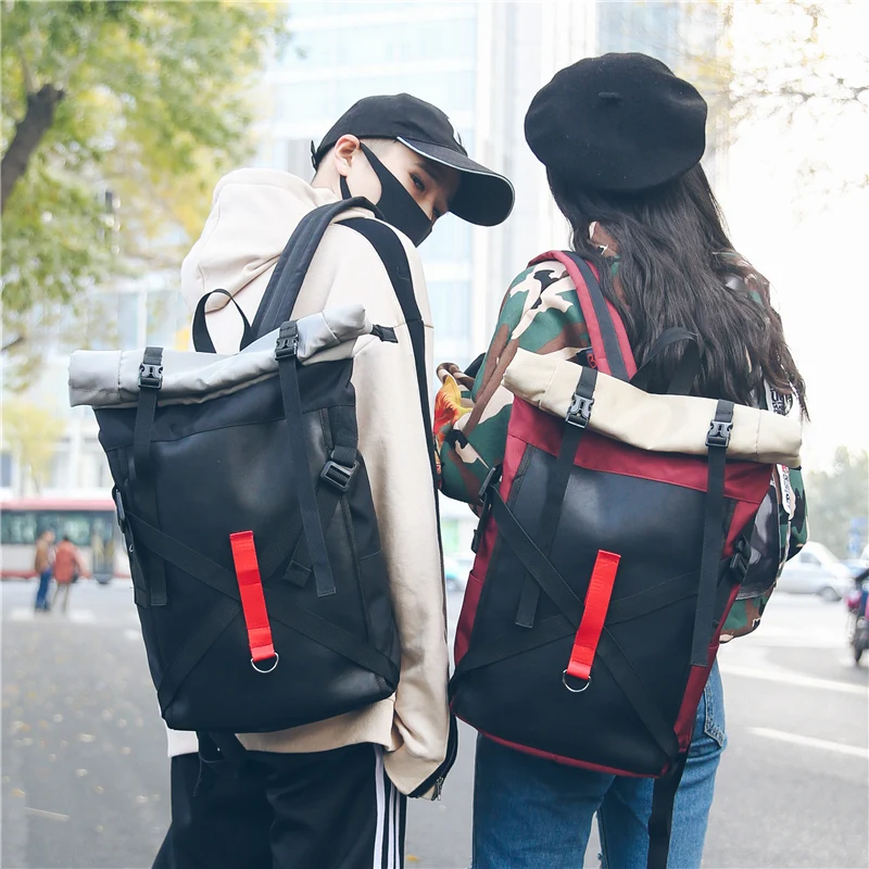 Harajuku уличная мода рюкзак для женщин мужчин корейский Полный водостойкий хип-хоп