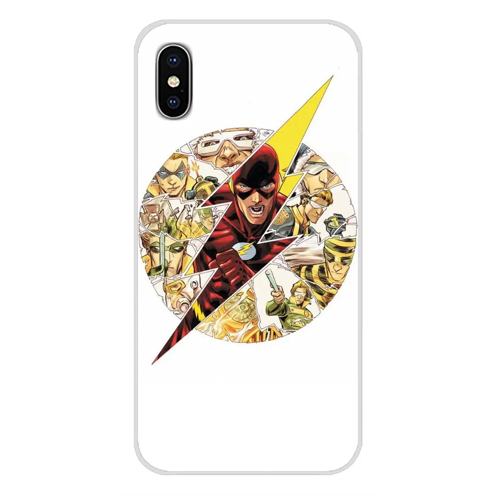 Для Samsung Galaxy S3 S4 S5 Mini S6 S7 Edge S8 S9 S10 Lite Plus Note 4 5 8 9 Вспышка DC Comics аксессуары чехлы для