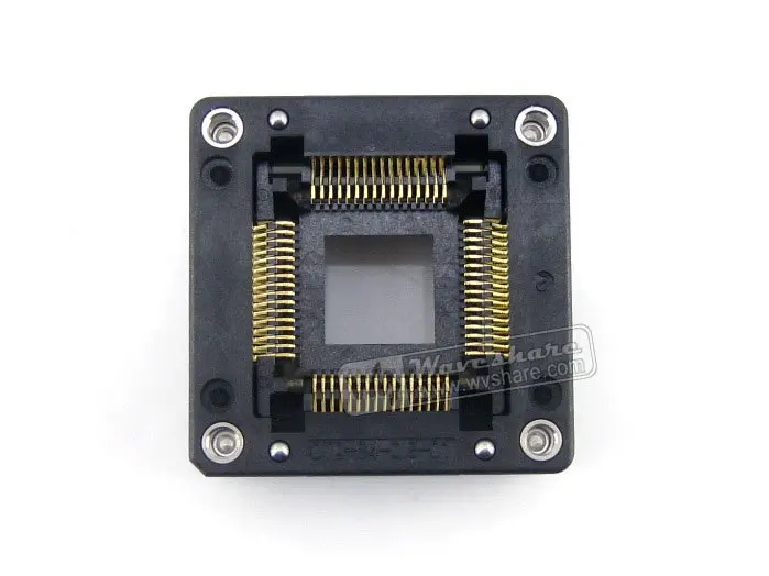 QFP64 TQFP64 LQFP64 PQFP64 Enplas OTQ 64 0.8 01 QFP IC тестовая сгорающая розетка 0 8 мм Шаг Бесплатная