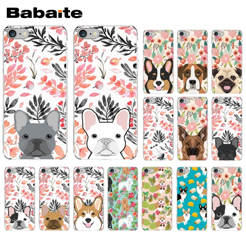 Мягкий чехол Babaite для iPhone 5 5Sx 6 7 8Plus X XS MAX XR11 11pro 11promax с таксой французским бульдогом