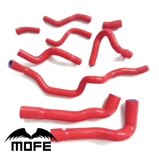 Mofe 9 шт. зеленый синий белый фиолетовый оранжевый силиконовый шланг радиатора Kilt