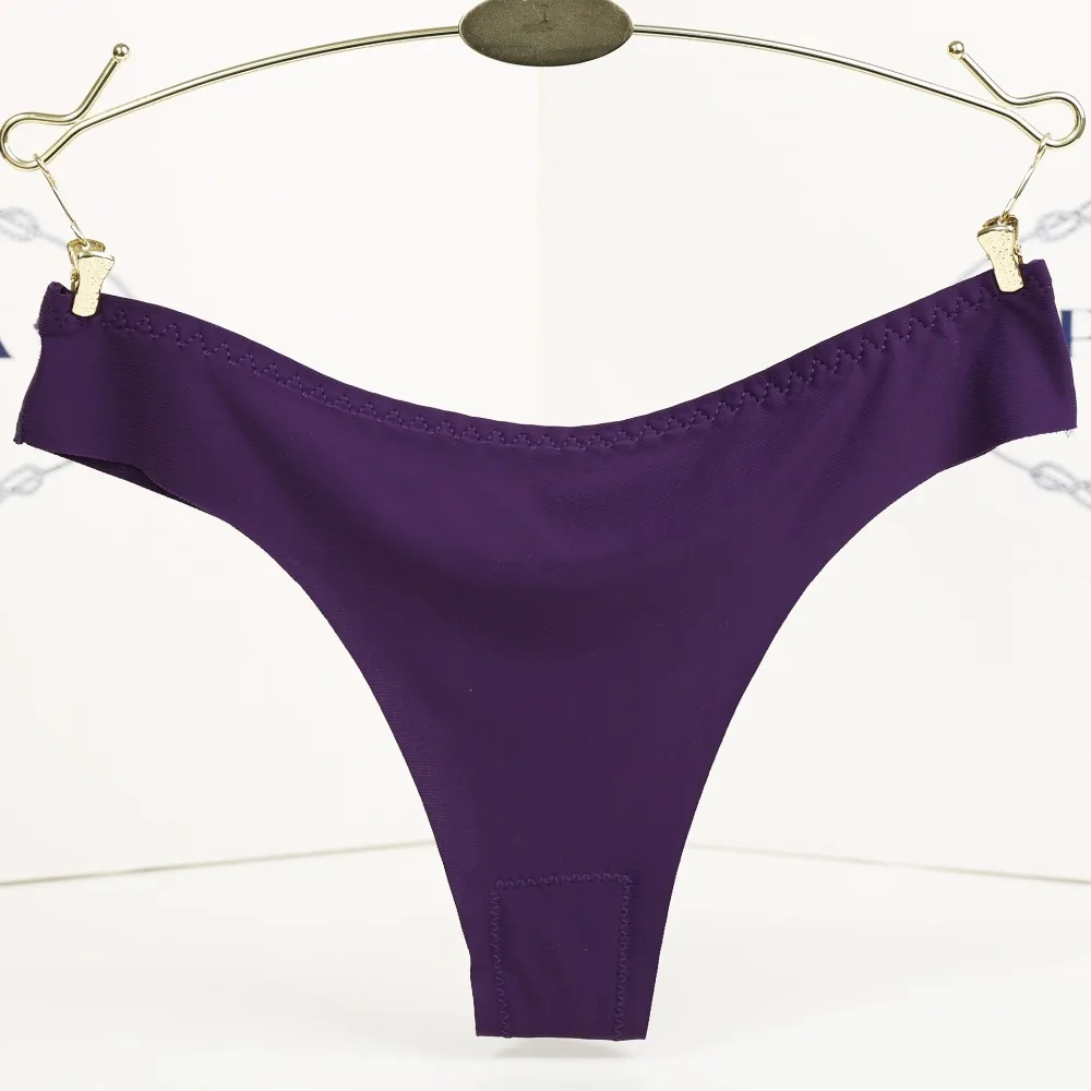 Hot Sale Sexy Women G String Thongs Low Waist Cotton Silk Briefs T Back Panties Ladies' Seamless Lingerie Thong L27 |