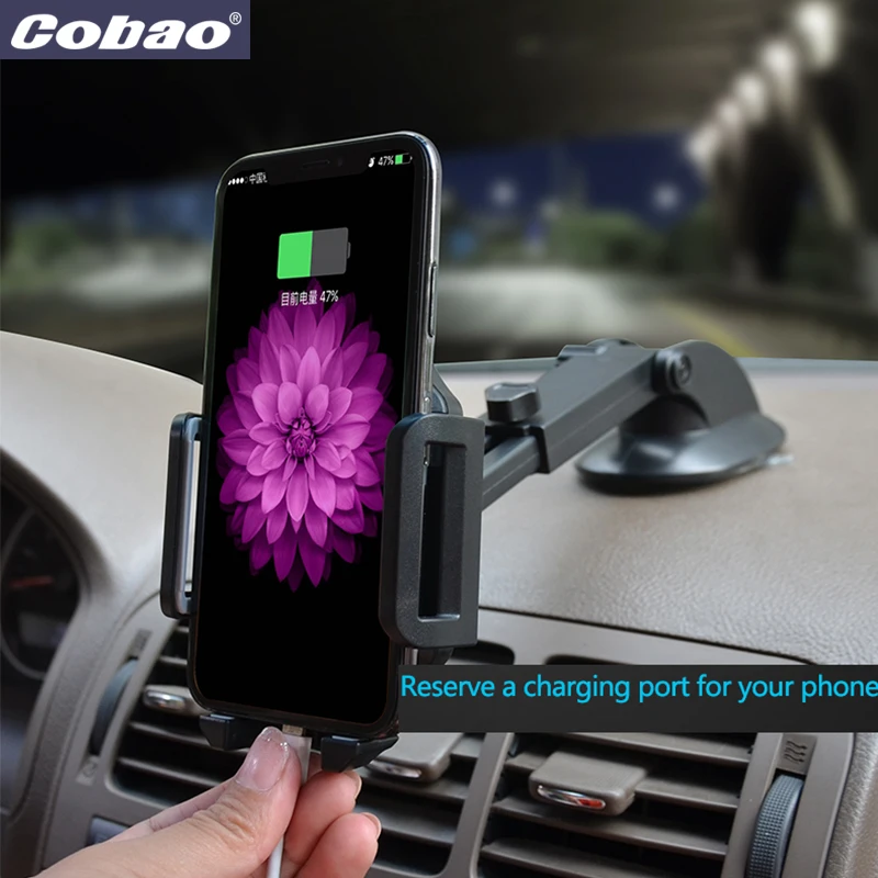 Универсальный автомобильный держатель для телефона Cobao 360 Регулируемый